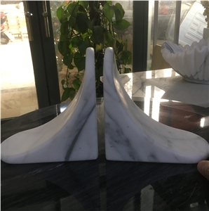 carrara marble bookend stauario home decor product